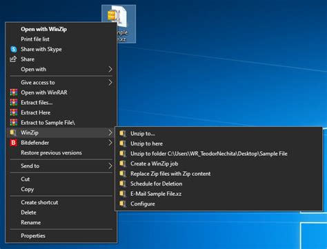 xz windows.